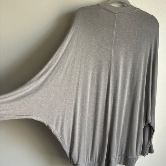 Anthropologie Eri + Ali Deep V Ribbed Oversized Dolman Top - XL - Picture 6 of 8